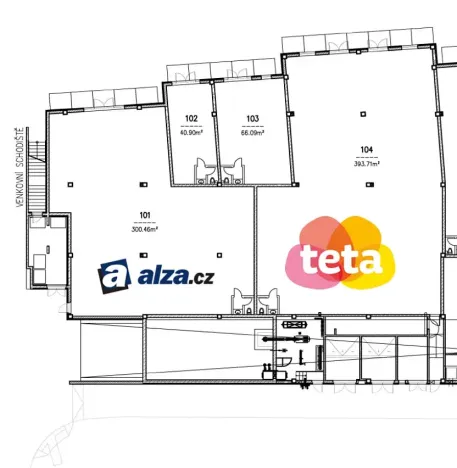 Pronájem obchodního prostoru, Chomutov, Žižkovo náměstí, 270 m2