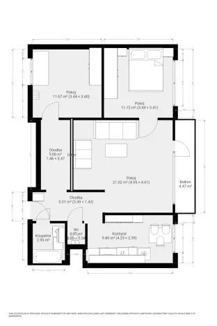 Pronájem bytu 3+1, Brno - Nový Lískovec, Oblá, 73 m2