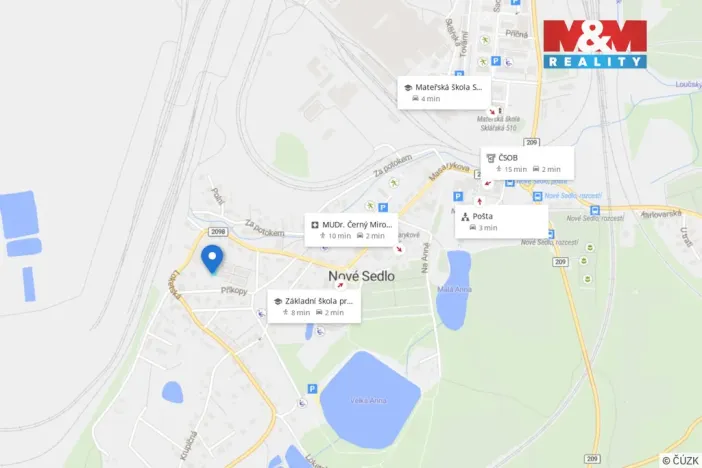 Prodej zahrady, Nové Sedlo, 301 m2