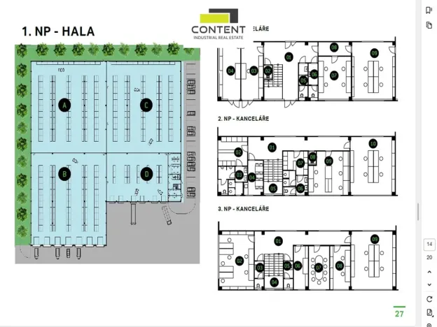 Pronájem skladu, Zlín, Rybníky VII, 1000 m2