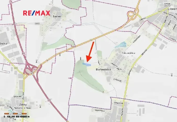 Prodej podílu pole, Bořanovice, 3949 m2