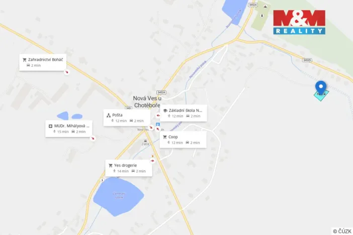 Prodej pozemku pro bydlení, Nová Ves u Chotěboře, 846 m2