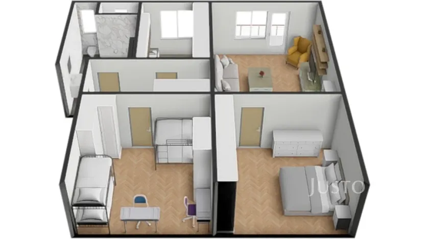 Prodej bytu 3+1, Písek, Budovatelská, 80 m2