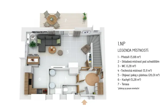 Prodej rodinného domu, Pustiměř, Konečná, 86 m2