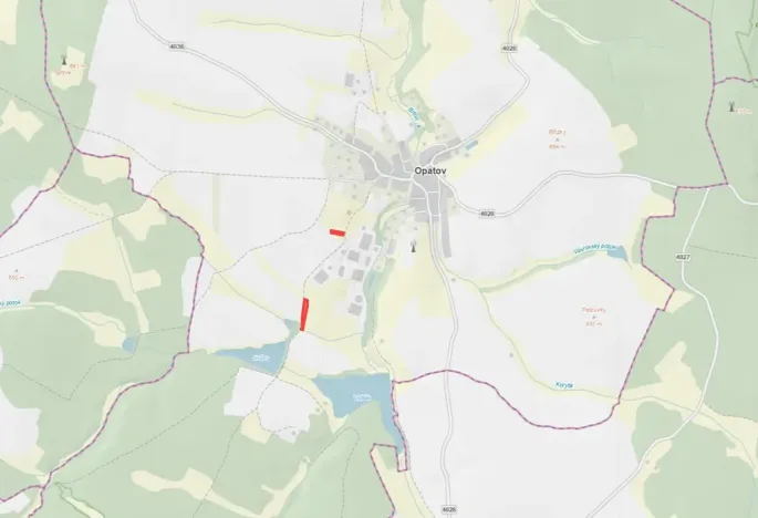 Prodej louky, Opatov, 5199 m2