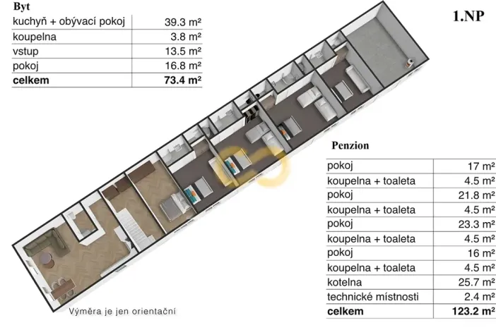 Prodej ubytování, Hoslovice, 468 m2