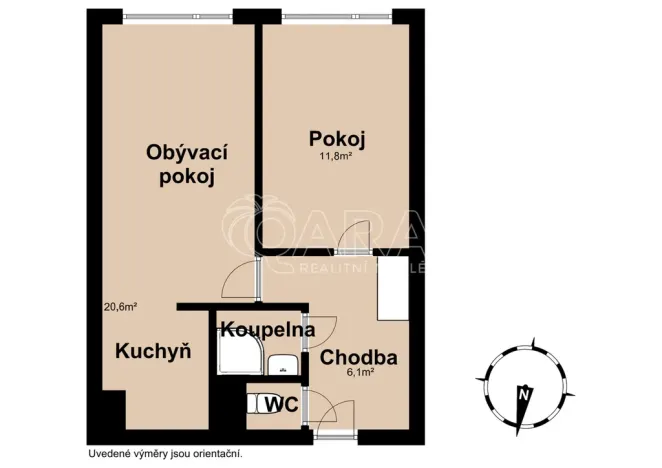 Prodej bytu 2+kk, Praha - Háje, Kupeckého, 42 m2