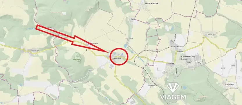 Prodej pozemku pro bydlení, Kokašice, 1626 m2