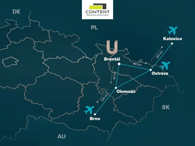 Pronájem skladu, Bruntál, Opavská, 9500 m2