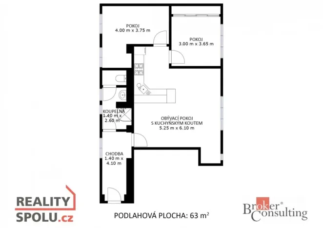 Prodej bytu 3+kk, Hodonín, Úprkova, 72 m2