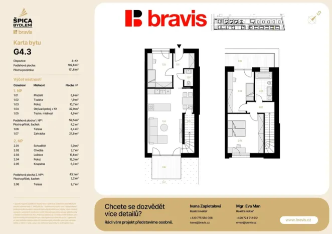 Prodej bytu 4+kk, Brno, 90 m2