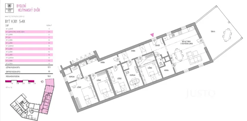 Prodej bytu 5+kk, Písek, Kocínova, 158 m2