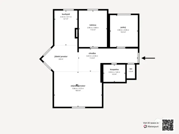 Prodej bytu 3+kk, Tlučná, U Špejcharu, 78 m2