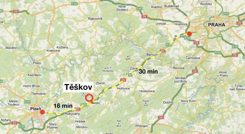 Prodej komerčního pozemku, Těškov, 32456 m2