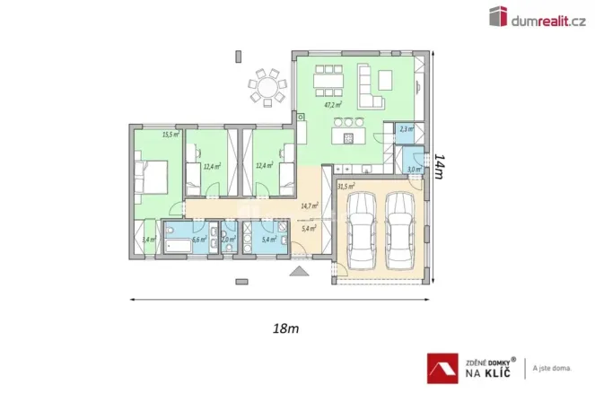 Prodej domu na klíč, Uherský Brod - Těšov, Losy, 162 m2