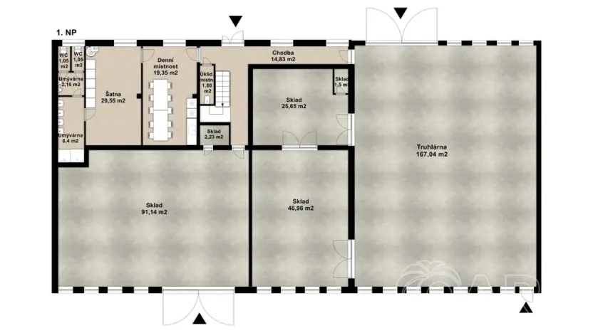 Prodej výrobních prostor, Slaný, Pražská, 665 m2