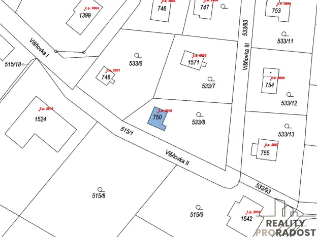 Prodej pozemku pro bydlení, Kamenice - Těptín, 602 m2