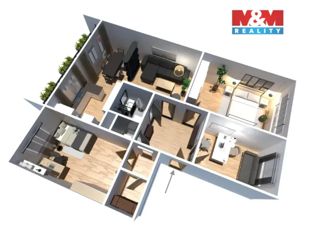 Prodej bytu 4+1, Litvínov - Janov, Luční, 79 m2