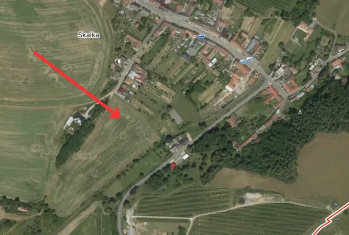 Prodej komerčního pozemku, Skalka, 1586 m2