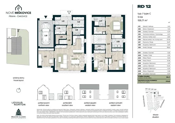 Prodej rodinného domu, Praha - Miškovice, Polabská, 160 m2