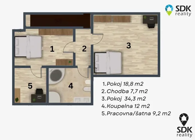 Prodej rodinného domu, Křenovice, Široká, 172 m2