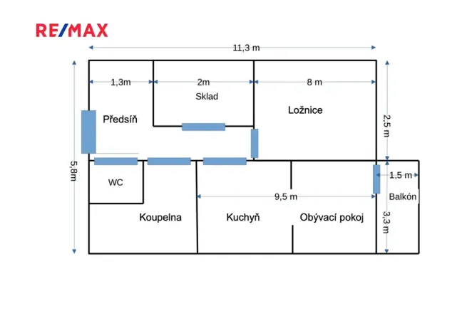 Pronájem bytu 2+kk, Praha - Vysočany, Podkovářská, 54 m2