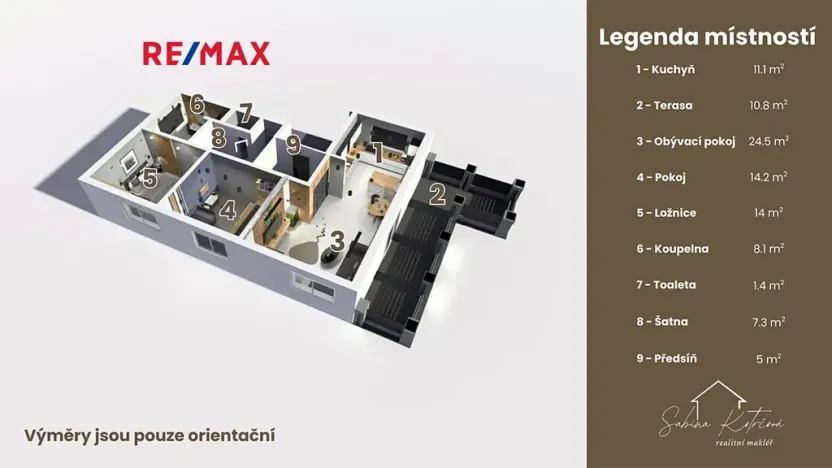 Prodej bytu 3+kk, Hradec Králové, Meruňková, 96 m2