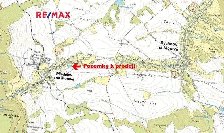 Prodej pozemku pro bydlení, Mladějov na Moravě, 7880 m2