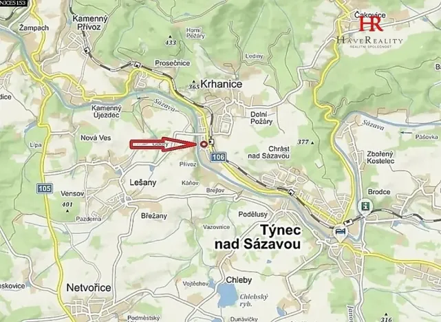 Prodej pozemku, Týnec nad Sázavou, 13 m2