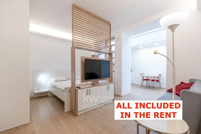 Pronájem bytu 1+kk, Praha - Nusle, Na Jezerce, 29 m2