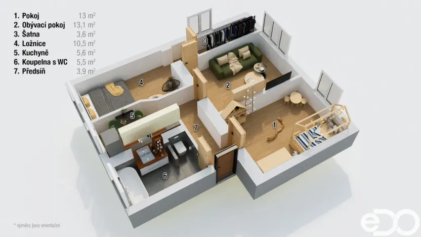 Prodej bytu 3+1, Krnov, Mikulášská, 57 m2