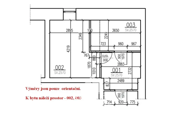 Prodej bytu 3+1, Olomučany, 99 m2