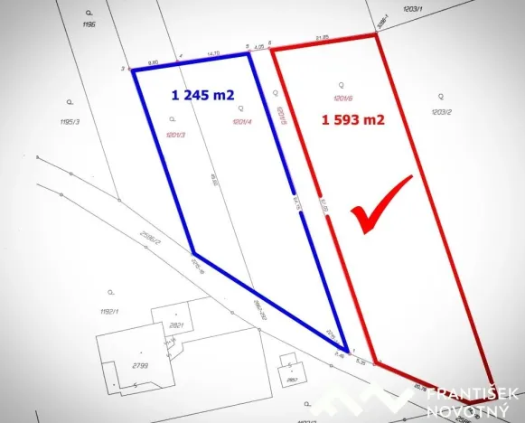 Prodej pozemku pro bydlení, Lipník nad Bečvou, 1593 m2