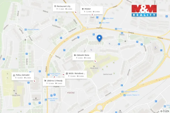 Prodej bytu 3+1, Chomutov, Písečná, 65 m2