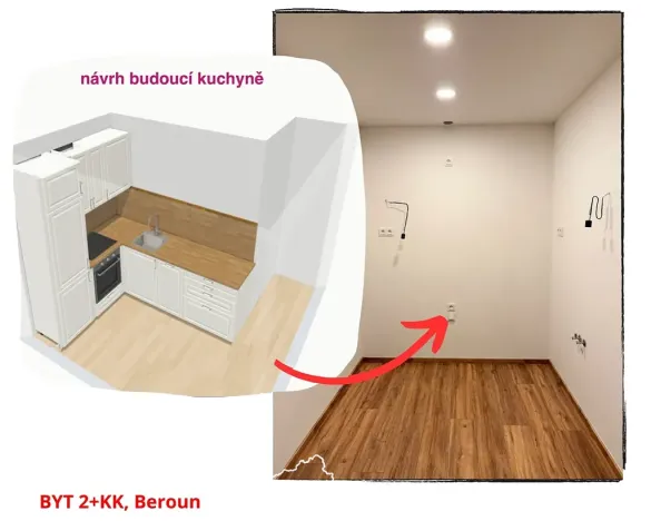 Pronájem bytu 2+kk, Beroun, Košťálkova, 40 m2
