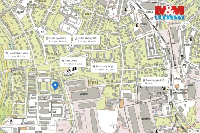 Pronájem bytu 1+kk, Rokycany - Nové Město, Dělostřelců, 31 m2