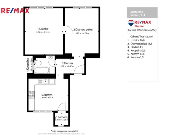 Prodej bytu 2+1, Karlovy Vary - Drahovice, Mattoniho nábřeží, 49 m2