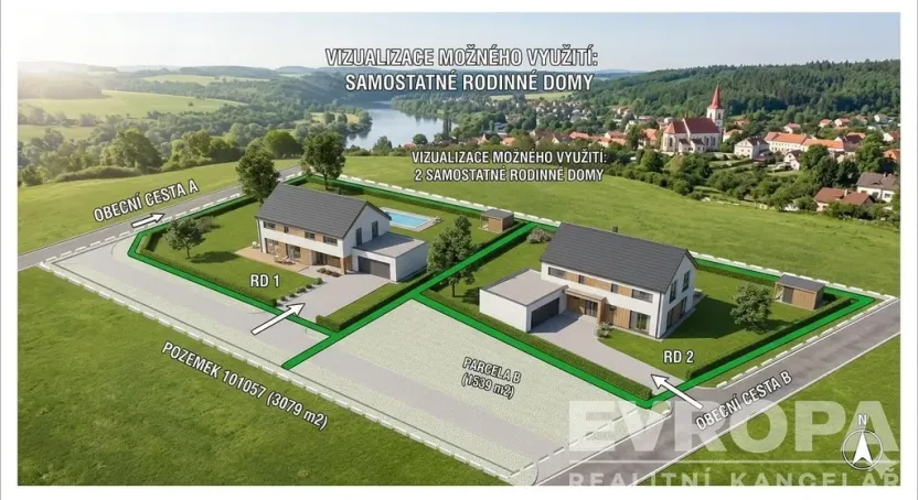 Prodej pozemku pro bydlení, Sázava, 3079 m2