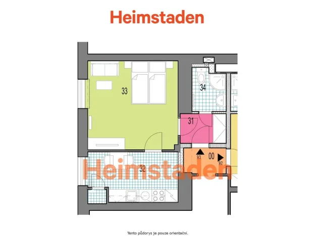 Pronájem bytu 1+1, Havířov - Město, Hlavní třída, 37 m2