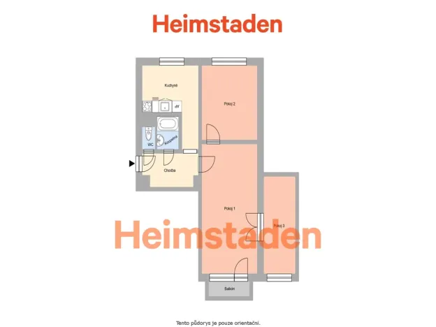 Pronájem bytu 3+1, Havířov - Město, 1. máje, 59 m2
