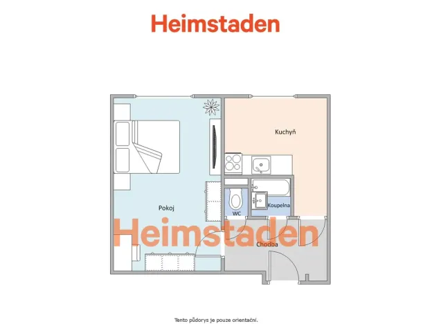 Pronájem bytu 1+1, Havířov - Město, Moskevská, 31 m2