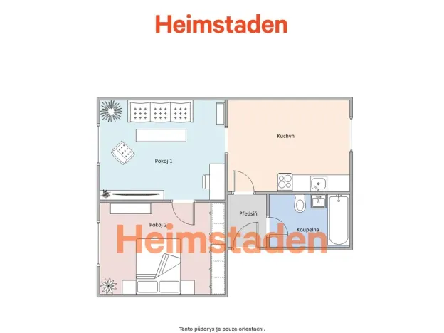 Pronájem bytu 2+1, Havířov - Šumbark, Jarošova, 48 m2