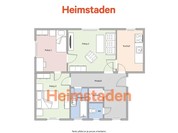 Pronájem bytu 3+1, Ostrava - Moravská Ostrava, Dr. Malého, 70 m2