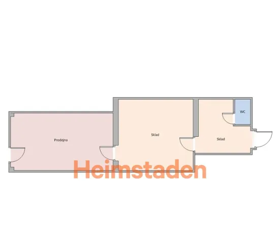 Pronájem obchodního prostoru, Karviná - Nové Město, nám. Budovatelů, 53 m2