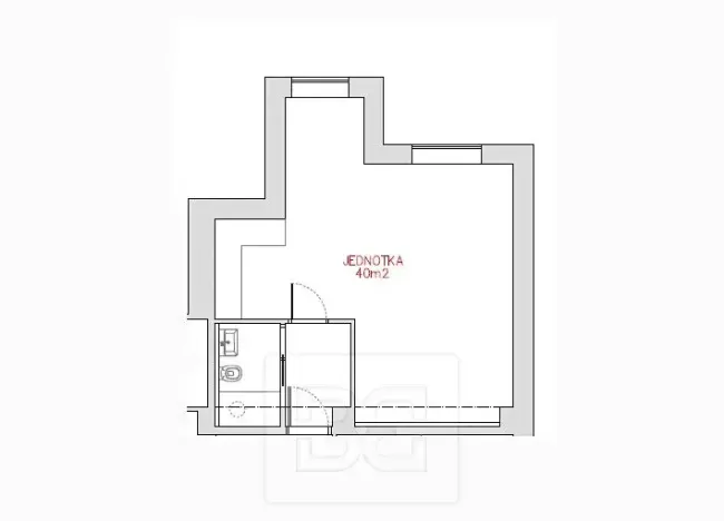 Pronájem bytu 1+kk, Praha - Holešovice, Vinařská, 40 m2