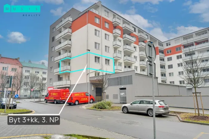 Pronájem bytu 3+kk, Olomouc, Wolkerova, 60 m2