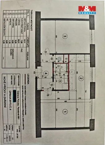 Prodej bytu 2+1, Ostrava - Poruba, Panelová, 51 m2