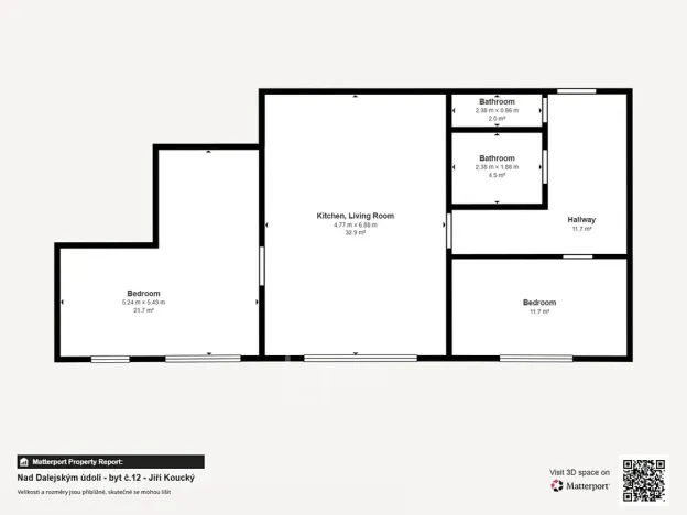 Pronájem bytu 3+kk, Praha - Stodůlky, Nad Dalejským údolím, 87 m2