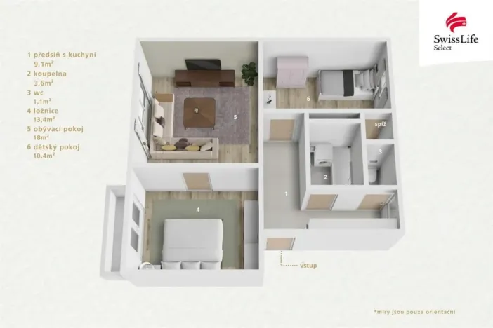 Prodej bytu 3+kk, Březová, Okružní, 64 m2
