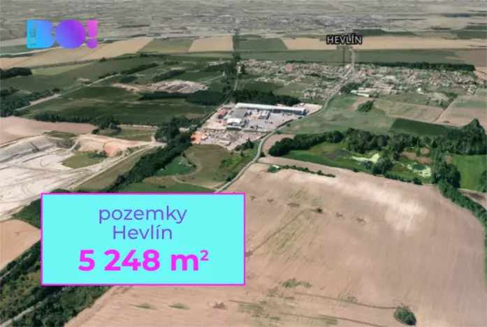 Prodej pole, Hevlín, 5248 m2